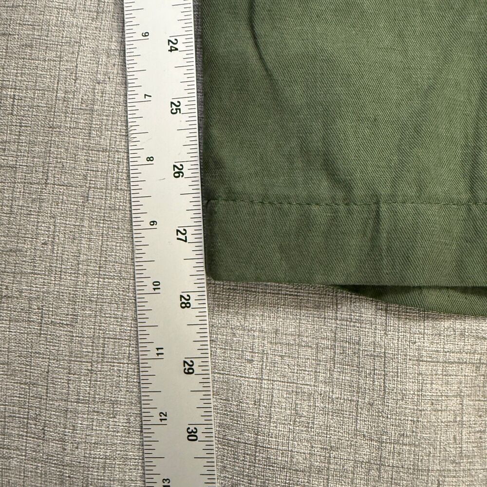 Madewell Pants Womens 4 Harlow Wide Leg High Rise Linen Blend Green Boho - Picture 9 of 15